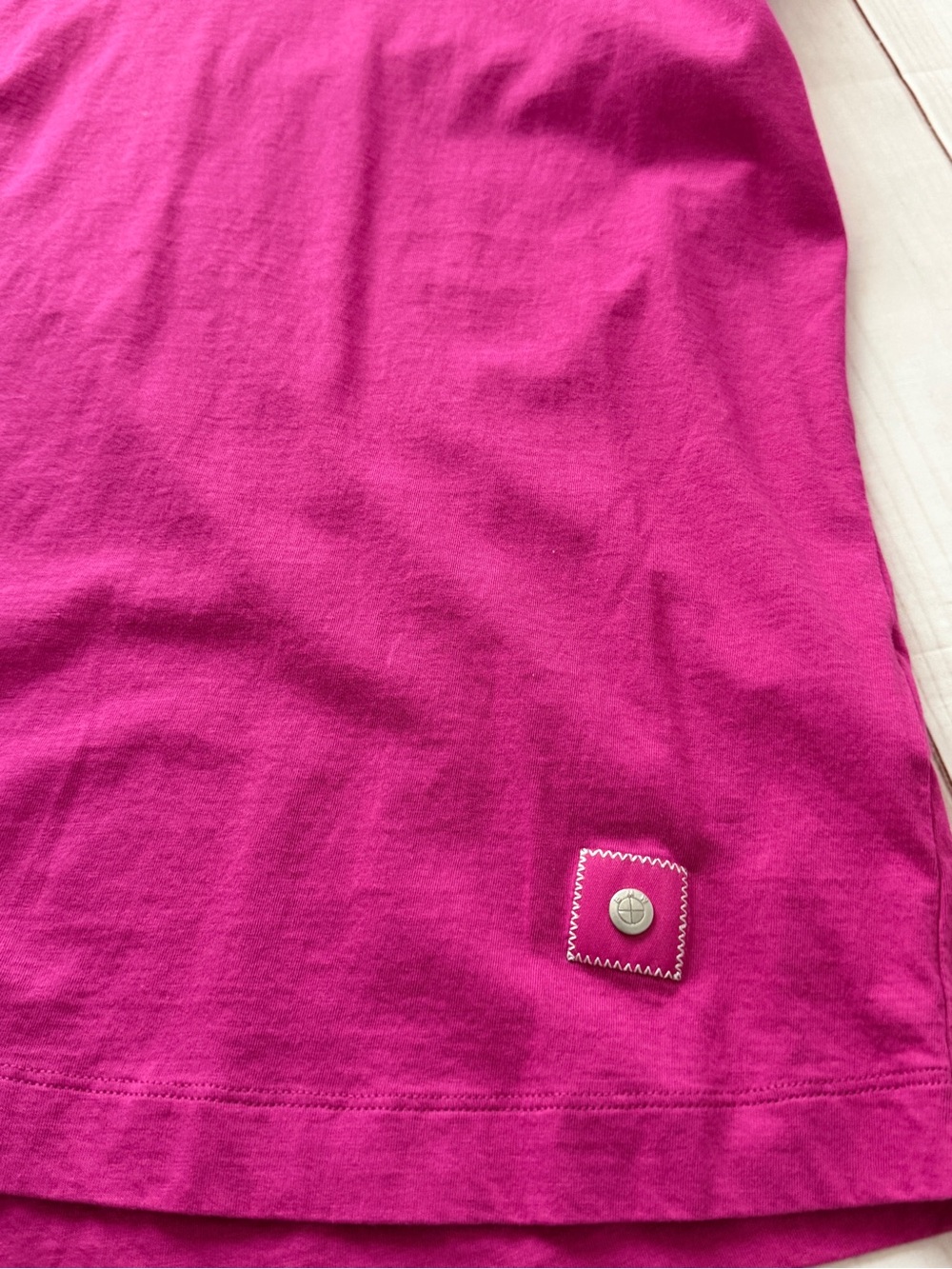 BMW Women’s Short-Sleeve Scoop Neck Top - Fuchsia Pink - Picture 4 of 6